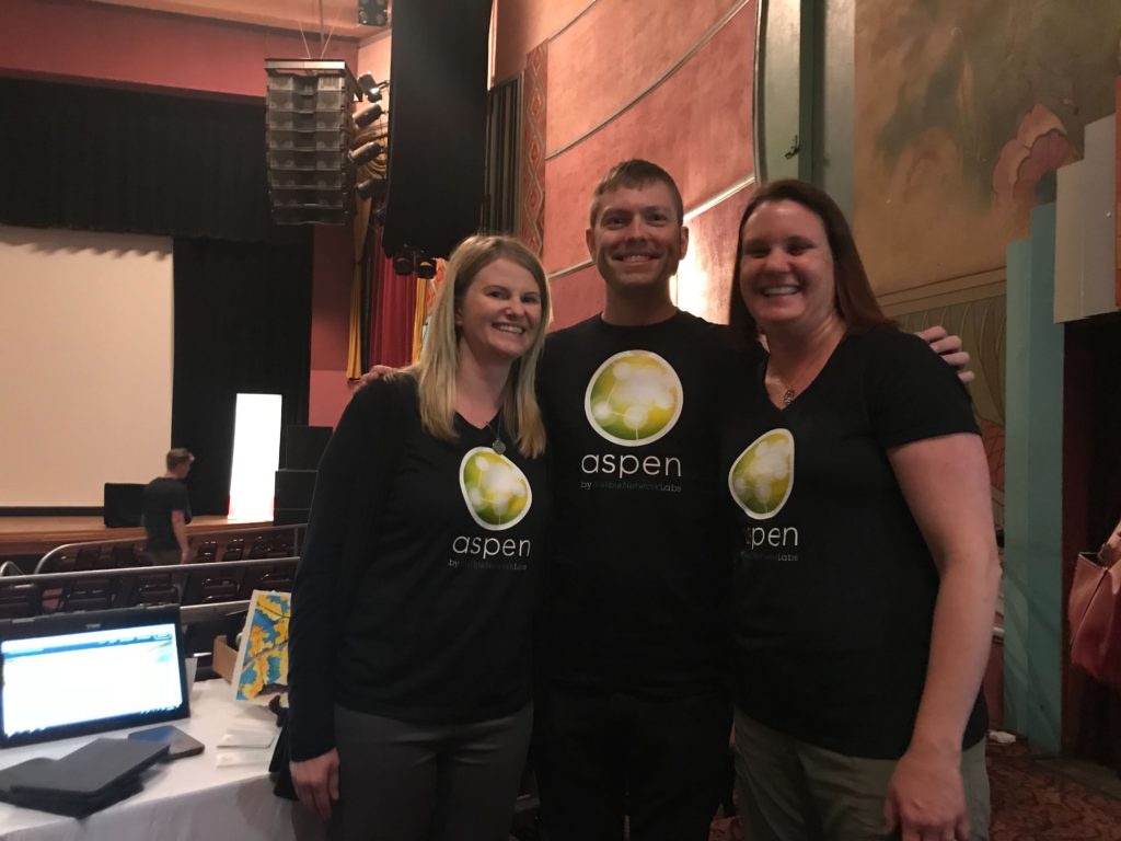 Sara, Mike, and Dr. Varda reppin' VNL at Boomtown 2018!